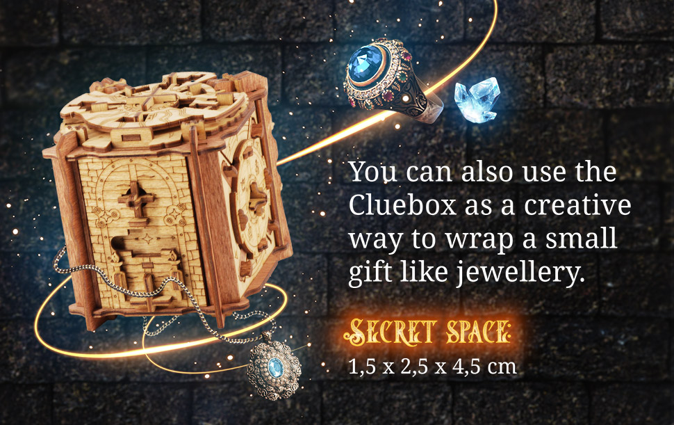  iDventure Cluebox - The Trial of Camelot - Escape Room Game -  Puzzle Box - 3D Wooden Puzzle - sequential Puzzle - 3D Puzzles for Adults -  Brain Teaser - Birthday