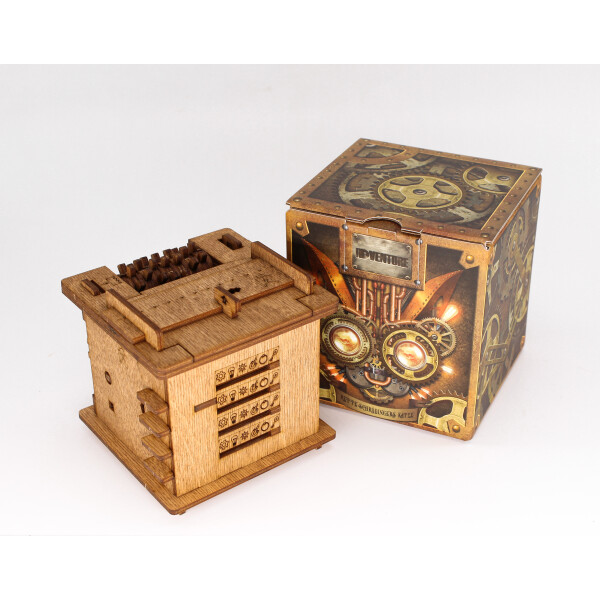 iDventure Cluebox - Cambridge Labyrinth - Escape Room Game - Puzzle Box -  3D Wooden Puzzle - Gift Box - Maze Puzzle - 3D Puzzles for Adults - Brain