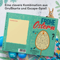 "Frohe Ostern" Escape Grußkarte Deutsch