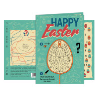 "Happy Easter" Escape Greeting Card English