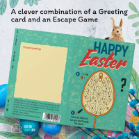 "Happy Easter" Escape Greeting Card English