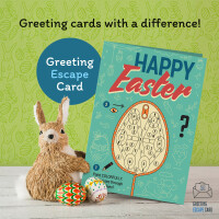 "Happy Easter" Escape Greeting Card English