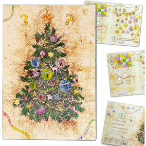 Set of 3 Christmas cards German