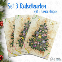 3er-Set Weihnachtskarten Deutsch