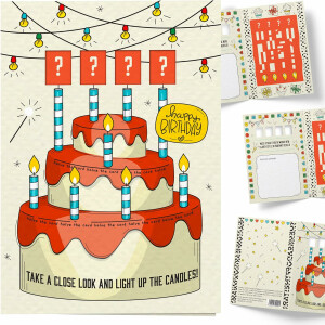 Set of 3 birthday cards English