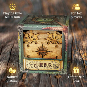 iDventure Cluebox - Davy Jones Locker - Escape Room Game - Puzzle Box -  Gift Box - 3D Wooden Puzzle - Wooden Jigsaw - 3D Puzzles for Adults - Brain  Teaser - Birthday Gift Gadget for Men - Money Box : Toys & Games 