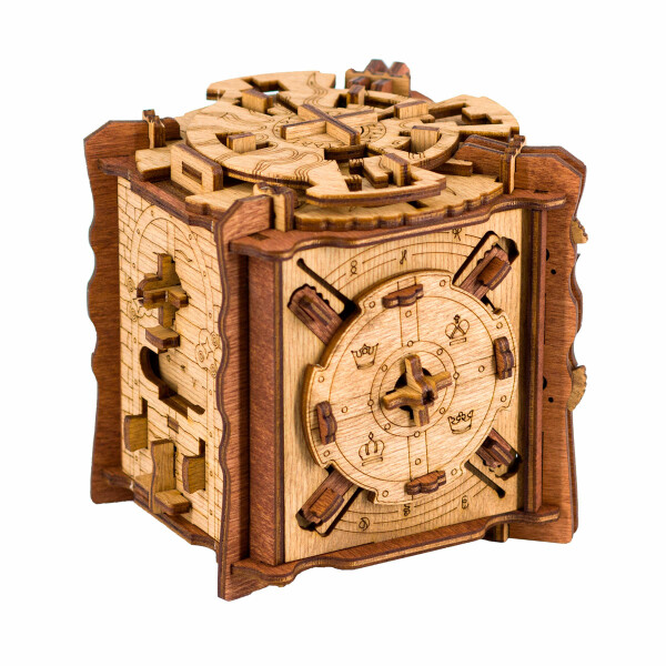 Secret Lock Box - Escape Room Wood Puzzle Box  Secret lock box, Wooden  puzzle box, Wood puzzle box