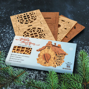 &quot;Happy New Year&quot; Box - Wooden kit
