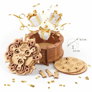 Birthday Cake Gift Puzzle Box