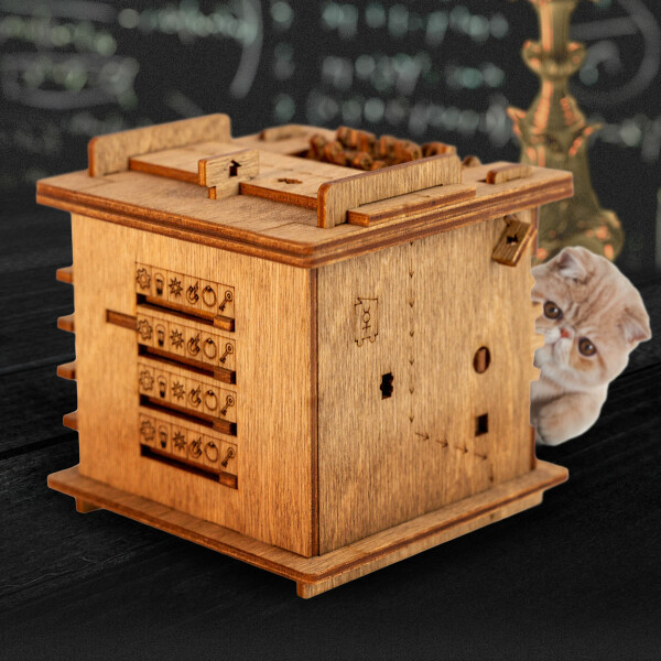 3D Wooden Box Puzzle - Escape Room Puzzle Box