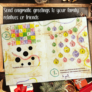 "Merry Christmas" Escape Greeting Card (EN/DE)
